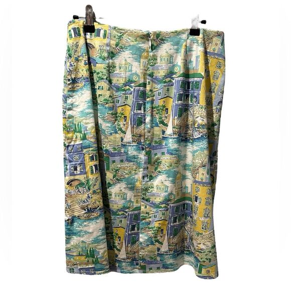 Vintage Chadwick’s Seaside French Riviera Print Skirt, Size 10 - Picture 2 of 10